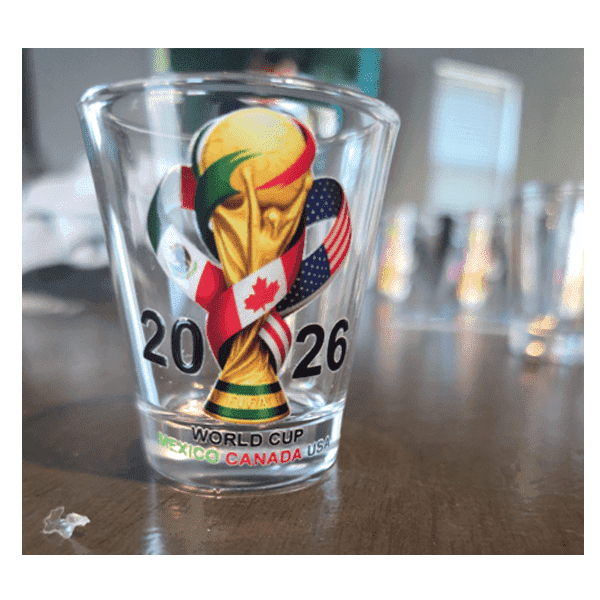 FIFA World Cup 2026 Host City & Country Soccer Shot Glass Set