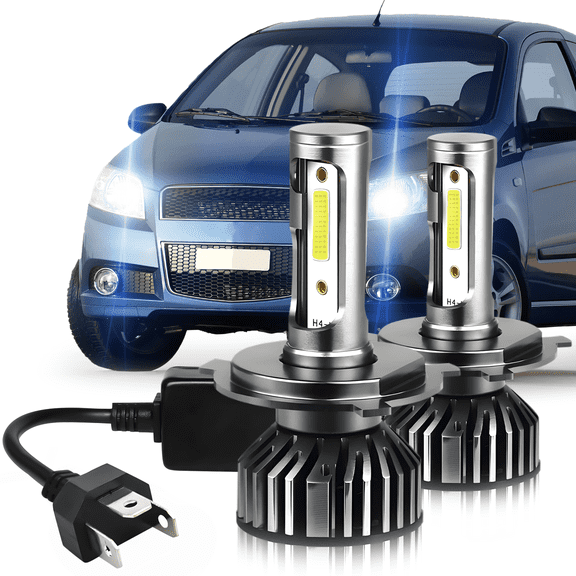 For Chevrolet Aveo 2004-2019 9003 H4 LED Headlight High Low Light Bulbs 6000K