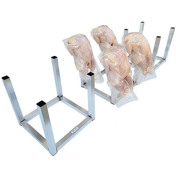 3 Pack of 12 Inch Chicken Drying Racks 12 Stations, Poultry Shrink Bag Stands