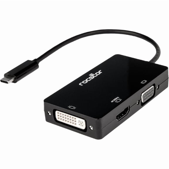 Rocstor Premium USB-C Multiport Video Adapter 3-in-1 Y10A250A1