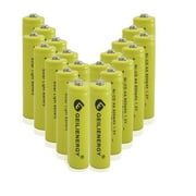 (20 PACK)Solar Light Batteries AA NiCd AA 600mAh 1.2V Rechargeable for Garden Lights Remotes Mice