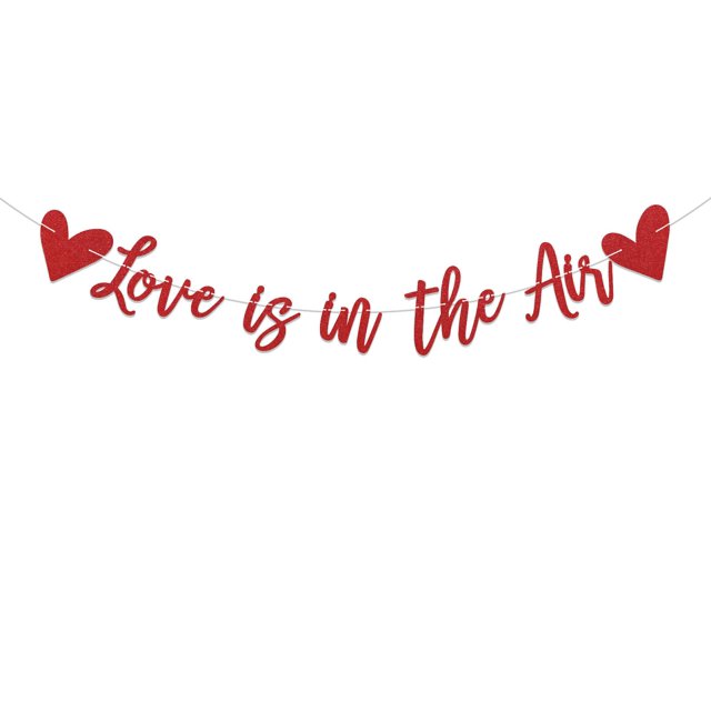 Banner Yochamc Love is in the Air con brillo rojo
