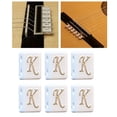 thumbnail image 3 of 6x Retenedor de Cuerdas de Guitarra, Guía de Cuerdas, Brida de Acorde de Tres Esquinas para Guitarra Clásica blanco, 3 of 9