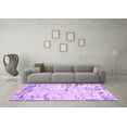 thumbnail image 3 of Ahgly Company Indoor Round Oriental Purple Industrial Area Rugs, 3' Round, 3 of 4