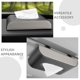 thumbnail image 2 of Dispensador de servilletas para visera de coche, caja de pañuelos universal, accesorio interior para coche, bolsa de pañuelos colgante para asiento de coche, 2 of 8