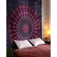 thumbnail image 1 of Tapiz RAJRANG Mandala de Algodón 229x274 cm Morado Rosa, 1 of 6