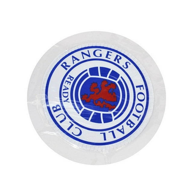 Rangers FC Porte-Disque de Taxe Automobile Officiel Rond avec Écusson de Football