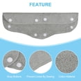 thumbnail image 4 of Uxcell Hard Hat Sweatband Cotton Hard Hat Liner Snap Button Helmet Forehead Sweating Pads Gray 12 Pack, 4 of 6