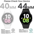 thumbnail image 2 of KOMI [2Pack] for Samsung Galaxy Watch 5 2022 & 4 2021 Screen Protector Case 44mm Accessories, Protective Face Cover for 44 mm, Hard Bumper Built-in Tempered Glass Film for Women Men, 2 of 8