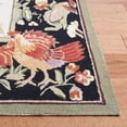 thumbnail image 5 of SAFAVIEH Chelsea Shelton Novelty Wool Area Rug, Ivory/Black, 3' x 3' Square, 5 of 11