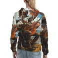 thumbnail image 7 of Salouo Western Guitar Cowboy Pattern Hoodie Sweatshirts for Women, Autumn Pullover Hoodie Workout Sweat Women's Long Sleeve Preppy Sweatshirts-X-Large, 7 of 7