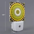 thumbnail image 3 of KLL Yellow Mandala for Night Lights,Auto Sensor Night Lamp Plug in Night Light with Dusk-to-Dawn Light Sensor LED Nightlightfor Adults & Kids Room/Bedroom/Hallway, 3 of 7
