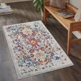 thumbnail image 4 of RONSHIN Area Rugs Washable Carpets 100% Polypropylene Turkish Indoor Wilton Carpet Glamour-Persian-Carissa Glm3129 Orange 2'*3', 4 of 7