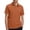 Orange, variant on HOWPAY Mens Polo Shirts Short Sleeve Solid Color Classic Button Collared T-Shirt Casual Lightweight Loose Fit Athletic Work Polo T-Shirts Blue L