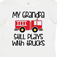 thumbnail image 4 of Inktastic Firefighter Grandpa Plays with Trucks Boys or Girls Toddler T-Shirt, 4 of 5