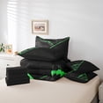 thumbnail image 4 of YST Green Tie Dye 7-Piece Bedding Set, Twin Size, Watercolor Marble Design, 4 of 4