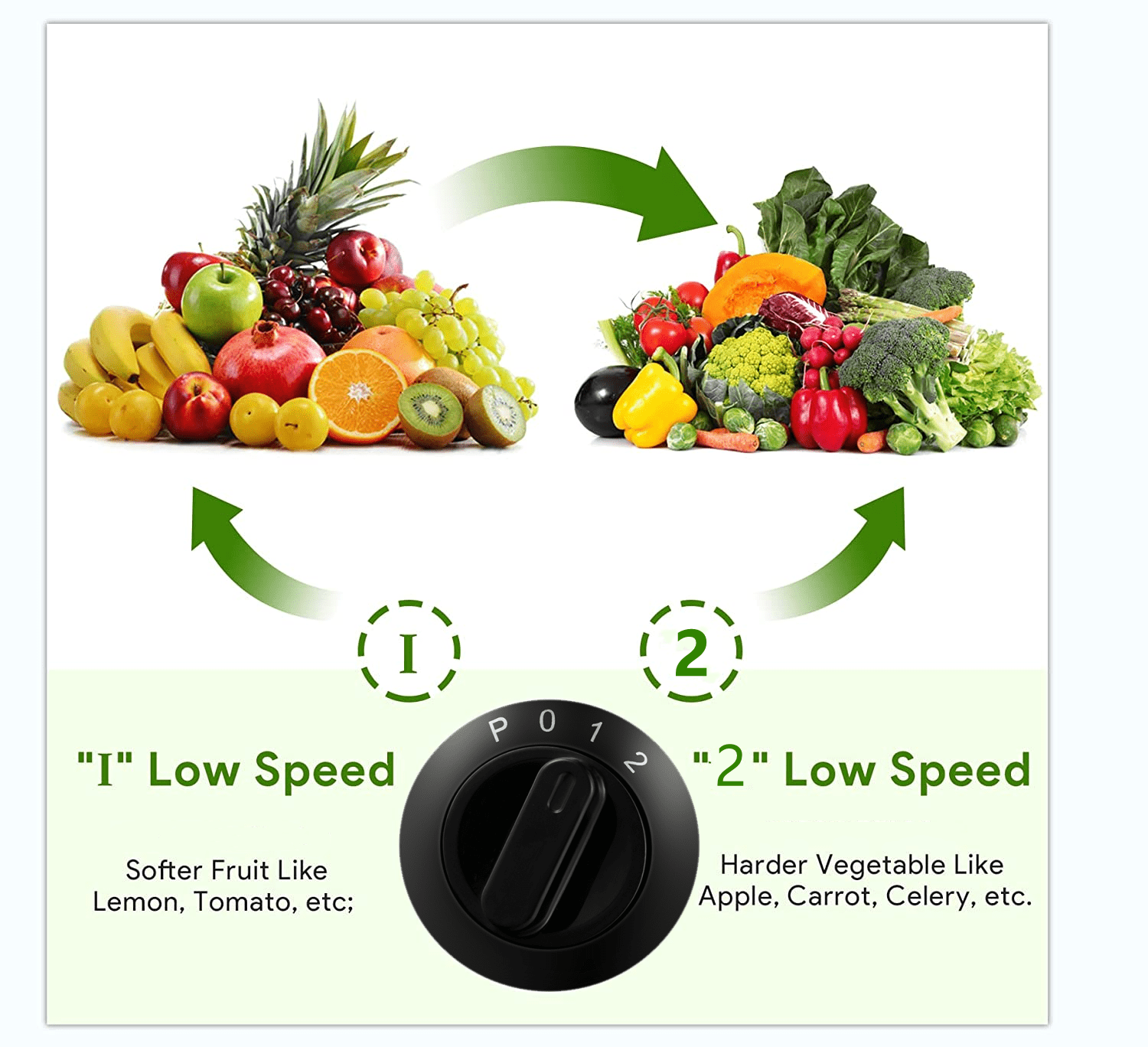 Juicer Machines 400W, 3" Wide Feed Chute Juicer Extractor for Whole Fruit and Vegetables, Anti-slip Feets, 3 Speeds Setting