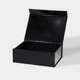 thumbnail image 5 of Geoto 11"×8.26"×3.74" Medium Size Luxury Rigid Foldable Magnetic Closure Collapsible Gift Packaging Boxes(Glossy Black with Ribbon), 5 of 6