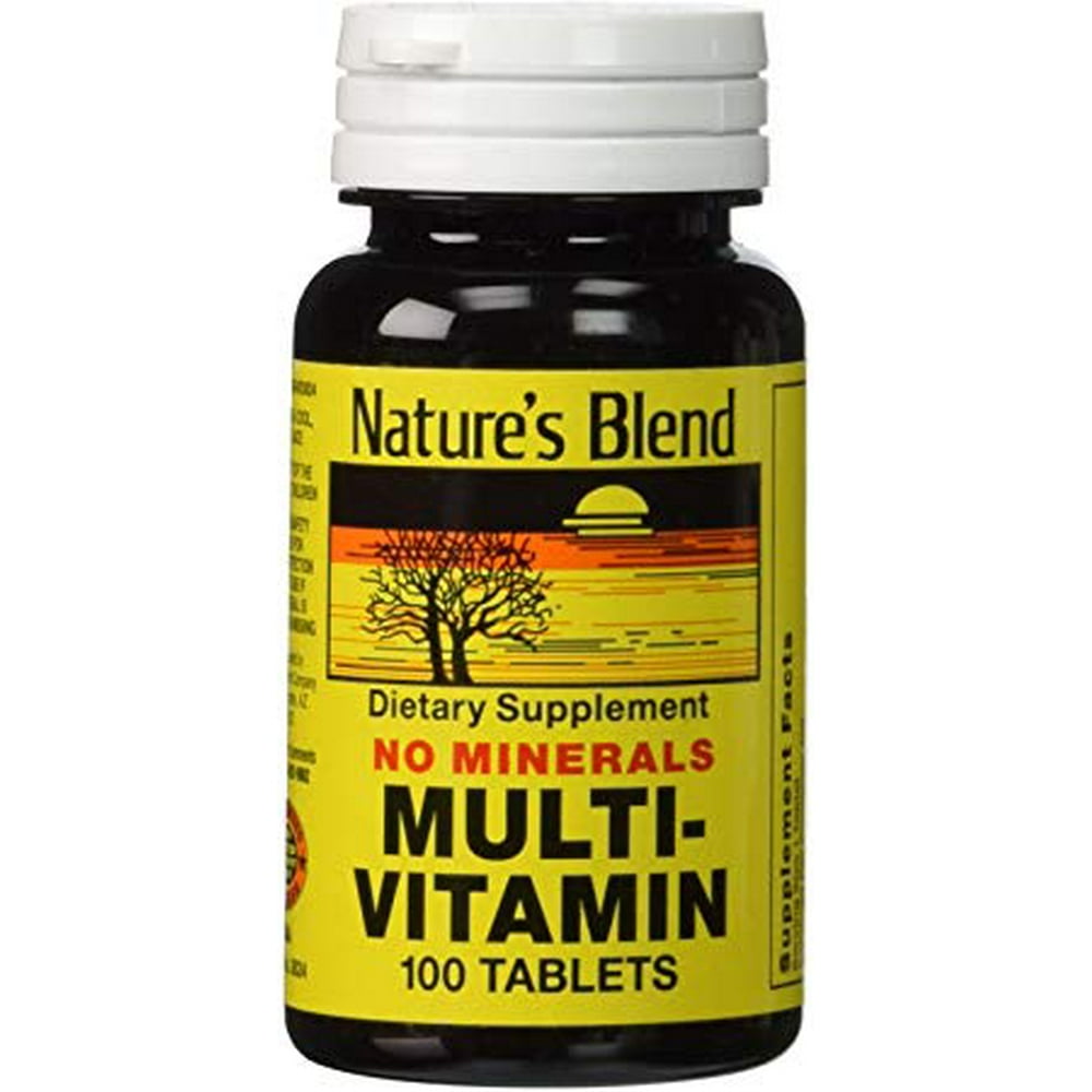 Nature's Blend MultiVitamin No Minerals 100 Tabs