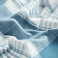 thumbnail image 4 of Dearfoams Super Soft 3-Piece Blue Plaid 100% Polyester Fill Comforter Set, Full/Queen, 4 of 6