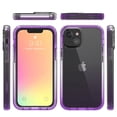 thumbnail image 6 of iPhone 13 Case,Dteck Shockproof Rubber Bumper Hybrid PC Gradient Lightweight Slim Transparent Back Cover without Screen Protector For Apple iPhone 13 6.1-inch,Purple, 6 of 7