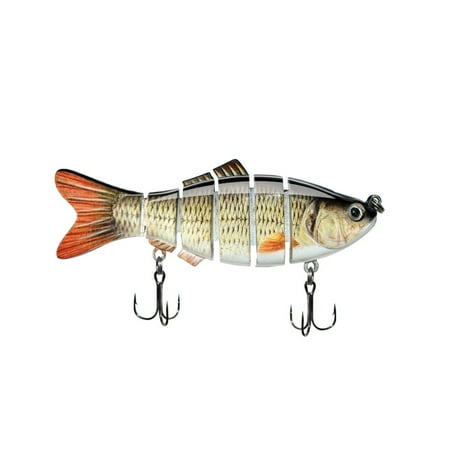 YIFAEUX 10CM/19.4G Sinking Fishing Lure with Sharp Hook 6-Section Multi-jointed Swimbait Realistic 3D Eyes Artificial Hard Bait Outdoor Fishing Accessories