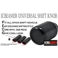 thumbnail image 4 of ICBEAMER Black Aluminum w/ Carbon Fiber 2.5" Shift Knob, Tall Fit Automatic and 4, 5 and 6 Speed Manual Transmission Vehicles, Interior Car Gear Lever Stick Shift Handle Automotive Replacement Parts, 4 of 8