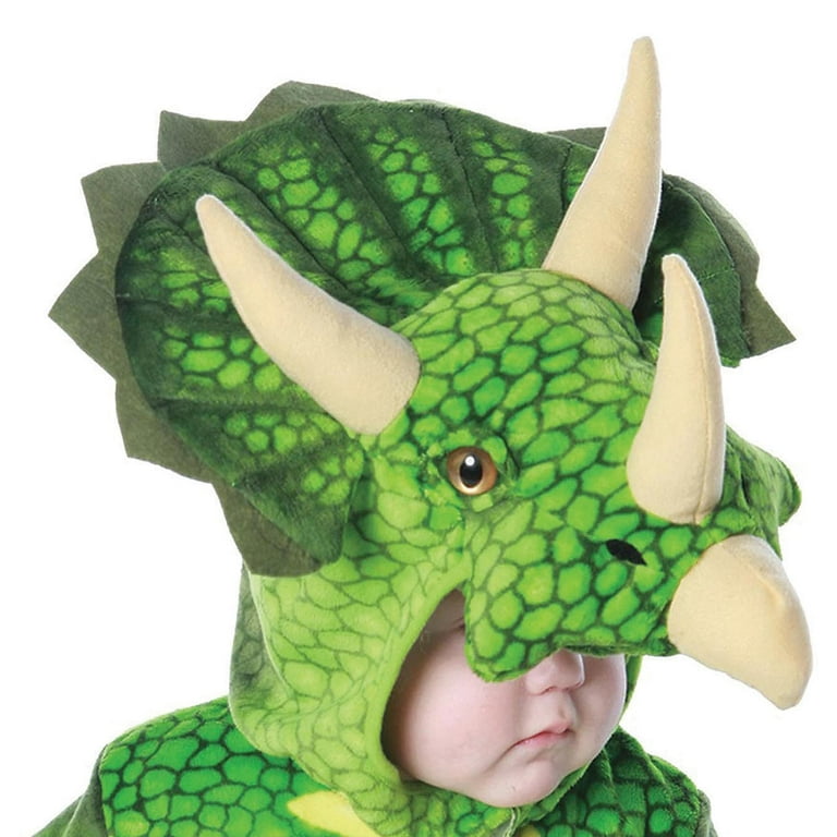 Underwraps Green Triceratops Plush Baby Costume S 6-12 Months
