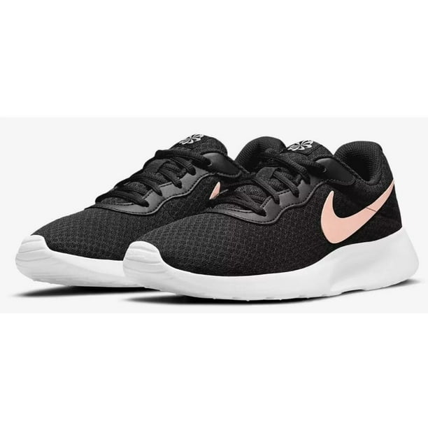 Women's Nike Tanjun Running Shoes, DJ6257 001 Black/Barely Volt/Whit Size 8.5