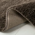 thumbnail image 6 of SAFAVIEH August Carlene Solid Plush Shag Area Rug, Brown, 6' x 9', 6 of 8