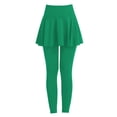 thumbnail image 3 of Gkeoshab Crz Yoga Leggings Women's Slim-Fit Yoga Pants with Built Skirt All-in-One Workout Leggings for Tennis & Jogging Green M, 3 of 3