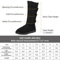 thumbnail image 5 of CAMEL Winter Tall Boots for Women Snow Boot Button Fashion Black Boots Knee High Classic Slip On Boot Outdoor Shoes, 5 of 11