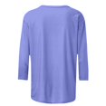 thumbnail image 5 of Seductiva Women's Classic-Fit 3/4 Sleeve 3/4 Length Sleeve Women Tops Casual Loose Fit Crew Neck T Shirts Cute Solid Three Quarter Length Tunic Tops Tees Slim Fit Blouses Tops Loose Tees, 5 of 5