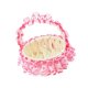 thumbnail image 2 of Cesta de flores para boda, cestas tejidas, portátil, hermosa cesta de flores para niña, de mano, para fiestas, bodas, eventos y ocasiones especiales. Rojo, 2 of 8