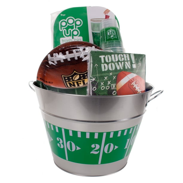 Outdoor NFL Super Bowl Football Tailgate Supplies 96pc 18 Person Party