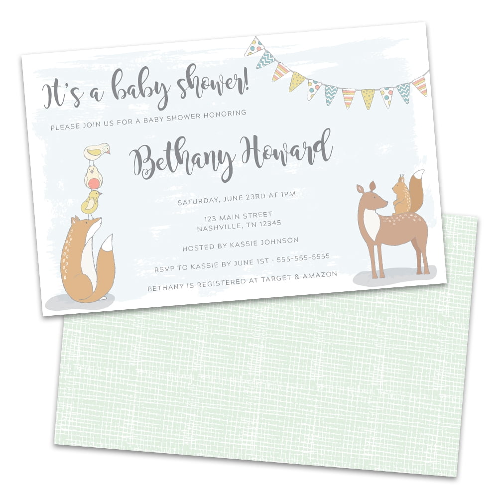 personalized baby shower invitations walmart