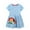 Q3-Snail, variant on Bellafa Summer Toddler Kids Girl's Casual Short Sleeve Cartoon Dresses Snail 2T