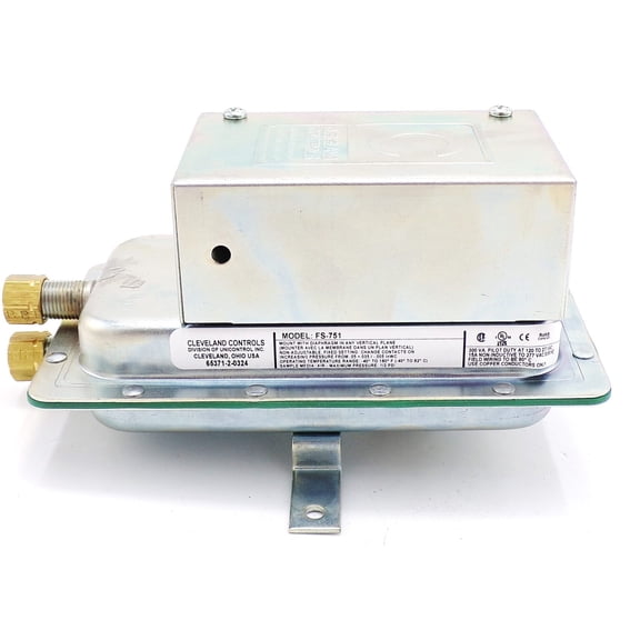 Fs-751 Air Pressure Sensing Switch Fs-751 Fs@ 0.05 Inch WC | Exact Fit Replacement for Cleveland Controls Part# Fs-751 | Sharptek Supply OEM