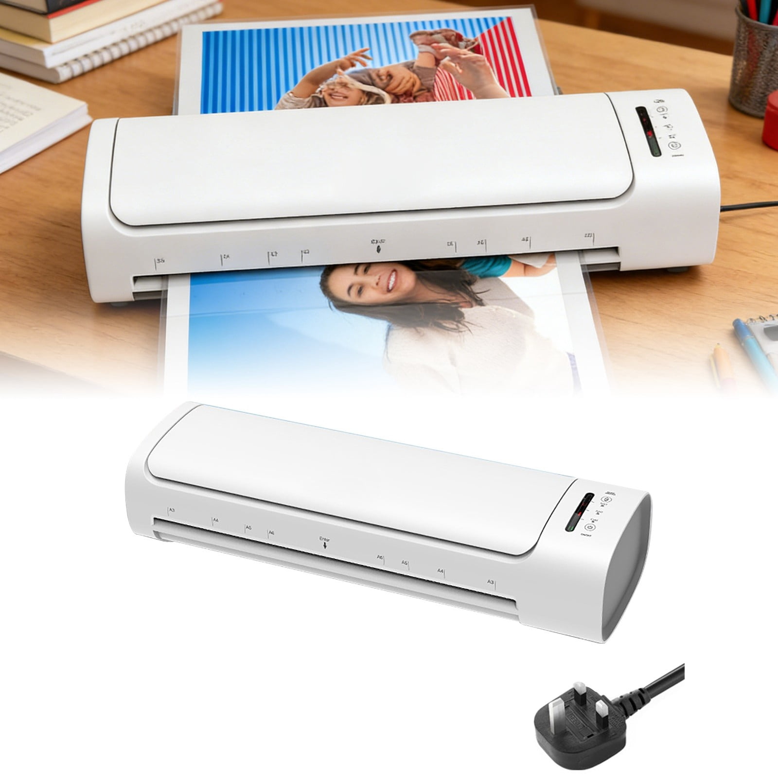 Laminating Machine For Cards And Photos With Adjustable Temperature And Speed Settings For And Study
