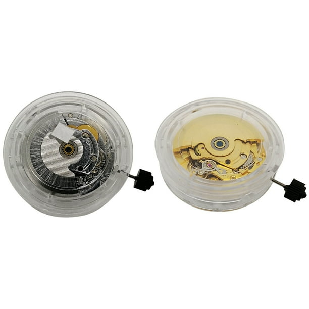 2Pcs ETa 2824 Movement Replacement Mechanical Automatic Movement Date Display Watch Repair Tool Silver Gold
