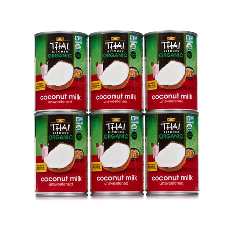 Thai Kitchen Unsweetened Organic Coconut Milk 6 x 13.66 oz.