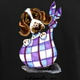 thumbnail image 3 of CafePress - English Cocker Spaniel Pup Women's Dark Pajamas - Women's Short Sleeve Print T-Shirt and Pants Dark Cotton Pajama Set, 3 of 7