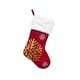 thumbnail image 1 of Paquete de 2 calcetines navideños para decoraciones navideñas de chimenea con ciervos dorados y copos de nieve JAMW Sencillez, 1 of 5