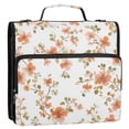 thumbnail image 5 of FORMRS Zipper Binder with Shoulder Strap 2-inch Ring 500 Sheet Capacity File Bag, Orange Floral Blooms, 5 of 5