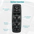 thumbnail image 3 of Interruptor de ventanilla eléctrica principal Unique Bargains para Jeep Grand Cherokee 2016-2019 68289803AB, 3 of 8