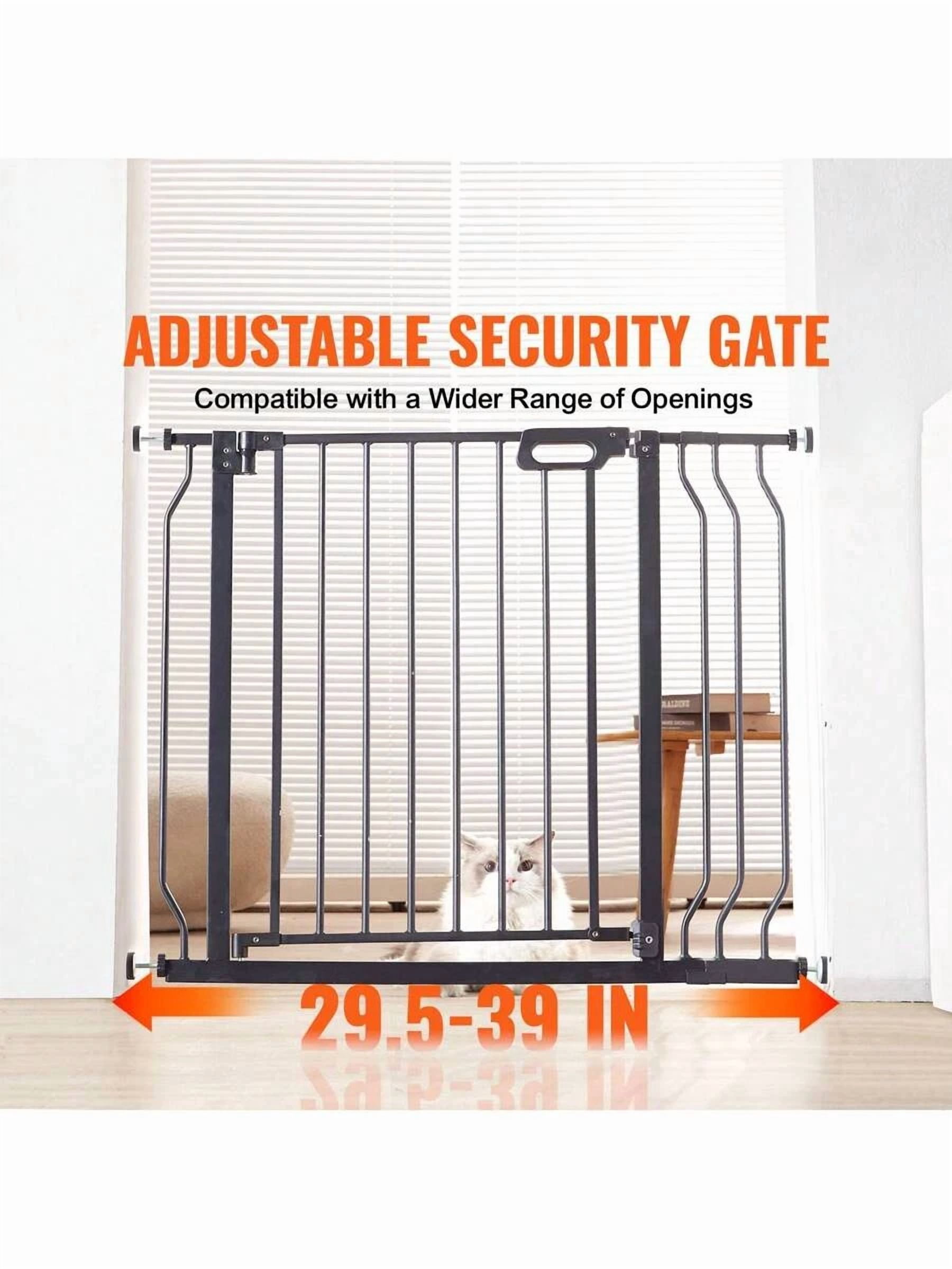 Pet Safety Gate, 29.5" - 51" Wide, 29.5" - 46.4" Wide, 29.5" - 37" Wide, 30" High, Dog Gate For Stairs And Houses, -In Automatic Closing Pet Safety Gate For Children With Pressure Mounting