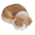 thumbnail image 3 of Figura decorativa de gato para dormir, simulacióa colcionable peluche para dormir Juguete Suave Peludo para Casa, 3 of 7