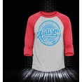 thumbnail image 2 of Shop4Ever Men's Autism Awareness Accept Understand Love Blue Circle Raglan Baseball Shirt X-Large Heather Grey/Red, 2 of 4