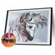 thumbnail image 3 of Cuadros Decorativos Mosaico en forma especial DIY 5D caballo blanco diamante pintura dibujo Kit decoración de pared JShteea Nuevos Originales, 3 of 9