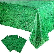3-Pc 54"×108" Green Grass Table Cloth: Golf theme (for parties/birthday; jungle dinosaur woodland baby shower decor), 216 – Electronics Accessories.
